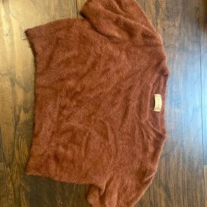 Altar’d State Fuzzy Crop Top NWOT